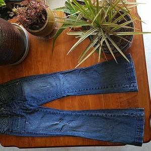 American Eagle Stretch Vintage Flare Distressed Jeans